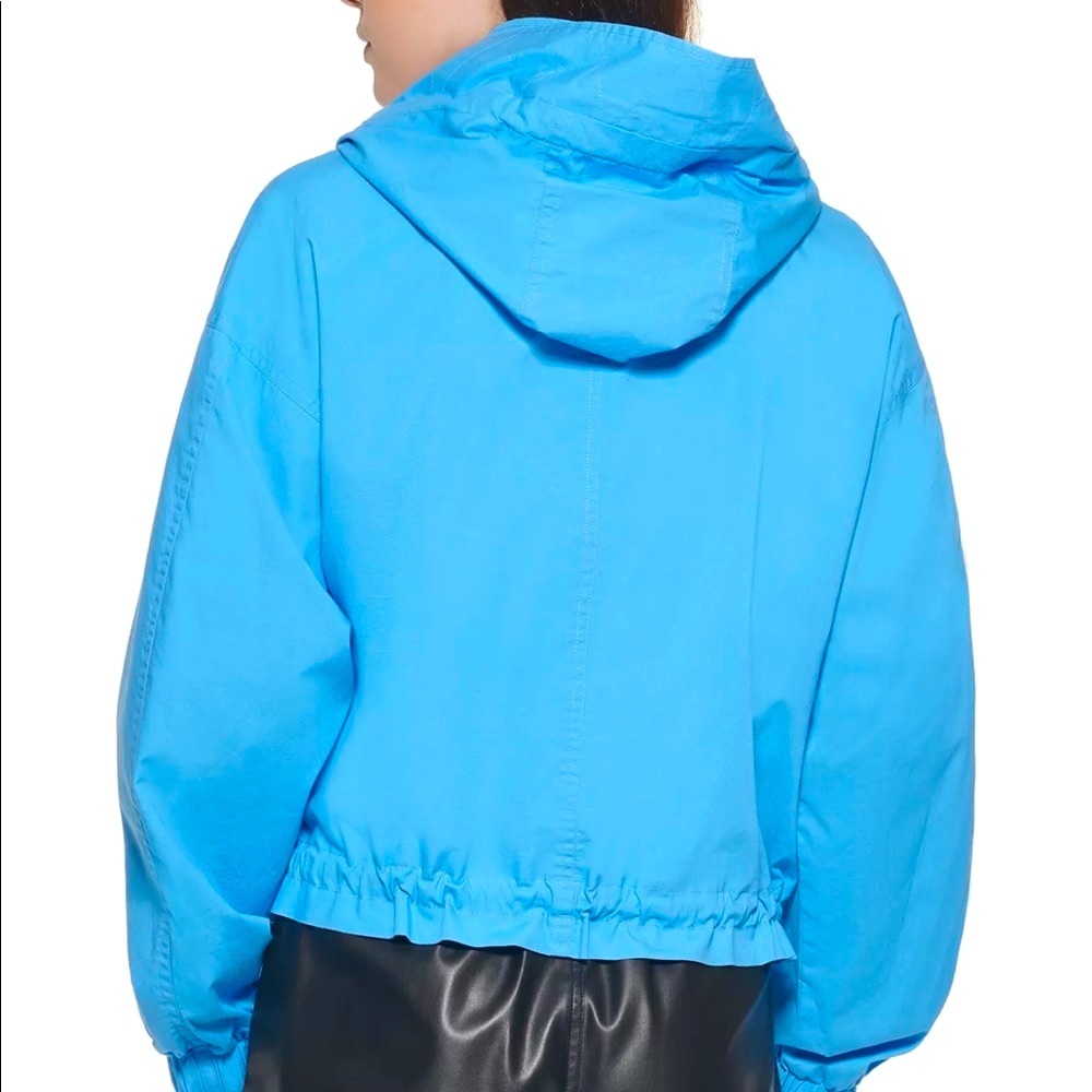 DKNY JEANS Stretch Parachute Jacket, Woman,  ALL ABOARD BLUE - Picture 2 of 11